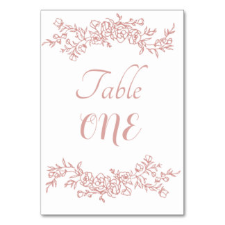 Table Number Simple Minimalist  テーブルナンバー