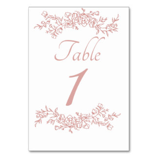 Table Number Simple Minimalist  テーブルナンバー