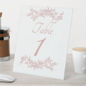 Table Number Simple Minimalist 台座サイン (インサイチュ)