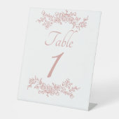 Table Number Simple Minimalist  台座サイン (正面)