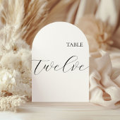 Table Number Twelve Card 招待状