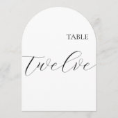 Table Number Twelve Card 招待状 (正面)