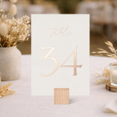 Table Numbers 30–39 | Real Gold Foil 箔招待状