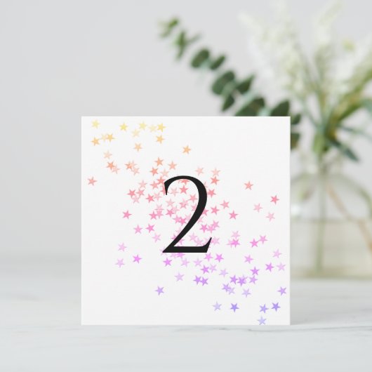 Table numbers stars シーズンカード (スタンド正面)
