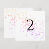 Table numbers stars シーズンカード (正面/裏面)