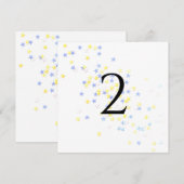 Table numbers stars シーズンカード (正面/裏面)