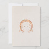 Table Numbers Vintage Art Nouveau Wedding 招待状 (裏面)