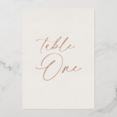 Table One Wedding Sign | Real Gold Foil card 箔招待状 (正面)