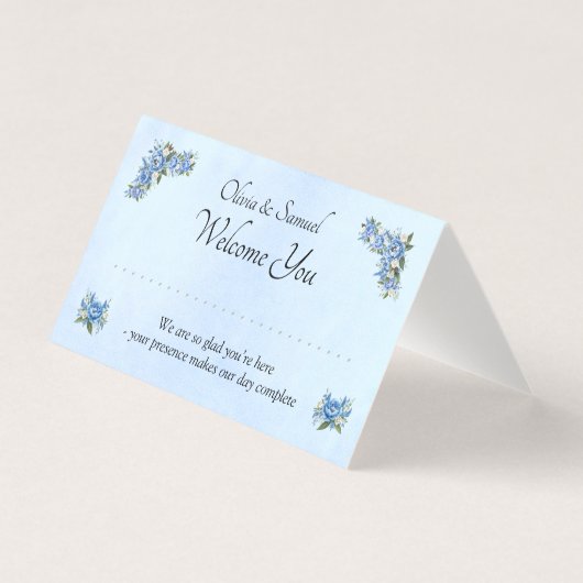 Table Place Card - with Messages (正面)