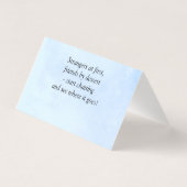Table Place Card - with Messages (裏面)
