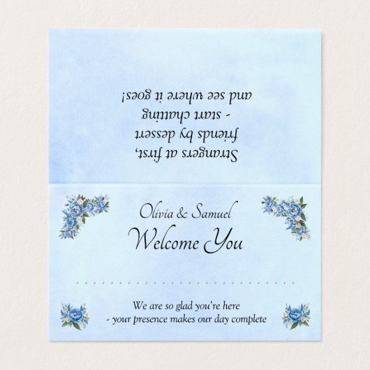 Table Place Card - with Messages (外部フラット)