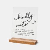 Table Removed After Dinner Make Room for Dancing アクリルサイン (傾斜)