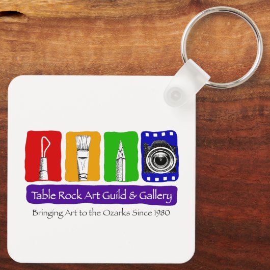 Table Rock Art Gallery Square Keychain キーホルダー (裏面)