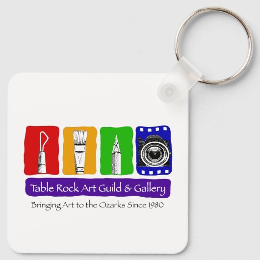 Table Rock Art Gallery Square Keychain キーホルダー (裏面)