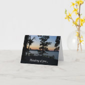 Table Rock Sunset 考える Of Youカード カード (黄色い花)