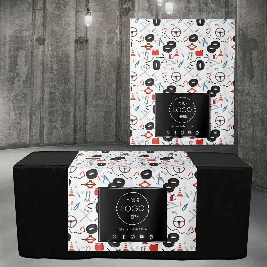 Table Runner Banner Business Logo Car Parts タペストリー