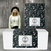 Table Runner Banner Business Logo Circuit Board タペストリー