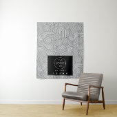 Table Runner Banner Business Logo Mid Century タペストリー (インサイチュ)