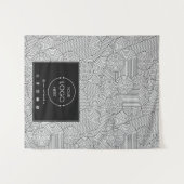 Table Runner Banner Business Logo Mid Century タペストリー (正面(横))