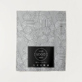 Table Runner Banner Business Logo Mid Century タペストリー (正面)