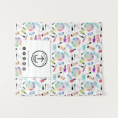 Table Runner Banner Business Logo Nail Artist タペストリー (正面(横))