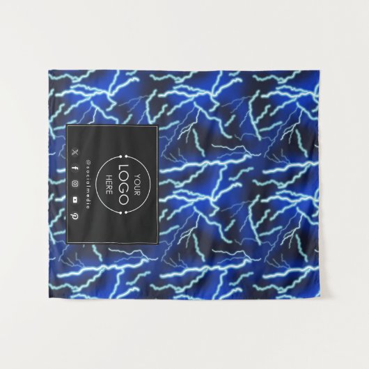 Table Runner Banner Business Logo Technology タペストリー (正面(横))