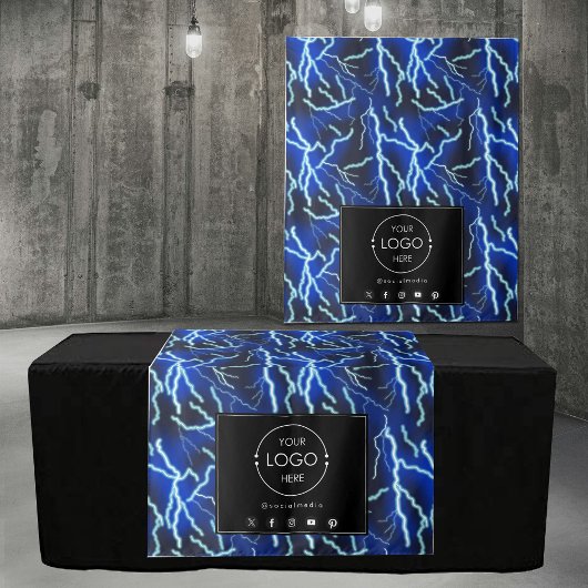 Table Runner Banner Business Logo Technology タペストリー