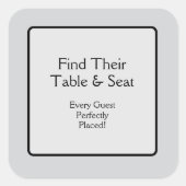 Table & Seat スクエアシール (正面)