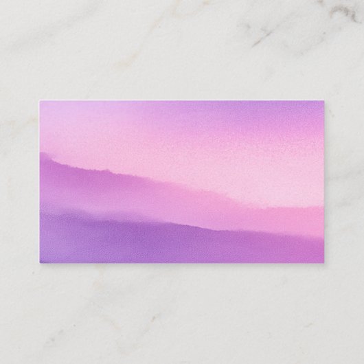 "TABLE" Serene Pink Purple Gradient Minimalist プレイスカード (裏面)