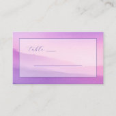 "TABLE" Serene Pink Purple Gradient Minimalist プレイスカード (正面)