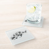 Table Sprint: Golden Snapshot ガラスコースター (アングル)