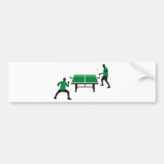 table tennis バンパーステッカー (正面)