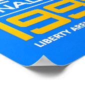 Table Tennis 1998 Finals Poster Retro Sports Art ポスター (角)