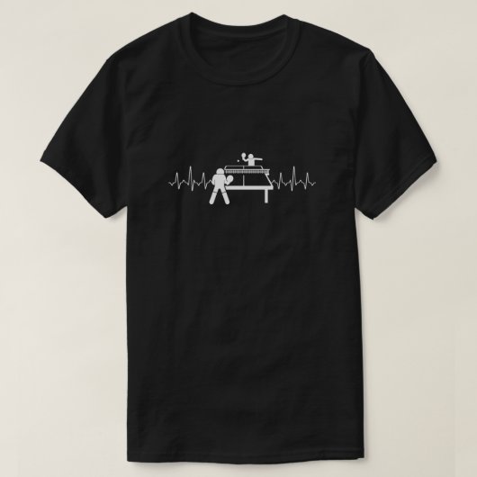 Table Tennis Heartbeat 14 Tシャツ (デザイン正面)