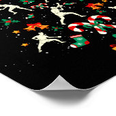 Table Tennis Ng Ng Player Christmas Tree Xmas Long ポスター (角)