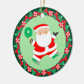 Table Tennis Ping-Pong Gift セラミックオーナメント (左)