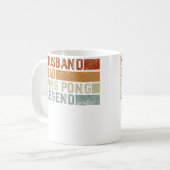 Table Tennis Player Husband Dad Father Ping Pong P コーヒーマグカップ (正面左)
