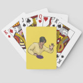 Table Tennis Player Playing Cards トランプ (裏面)