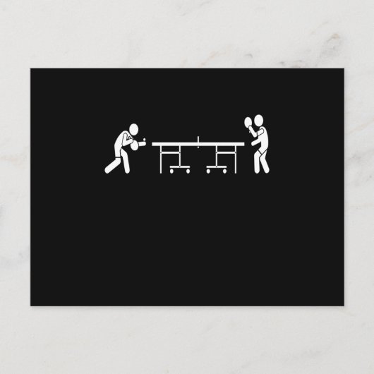 Table tennis players Ping Pong ポストカード (正面)
