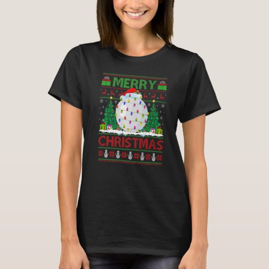 Table Tennis  Xmas Tree Ugly Table Tennis Christma Tシャツ (正面)