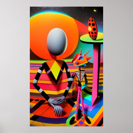 Tableauの下で架空の友人を探す ポスター (正面)