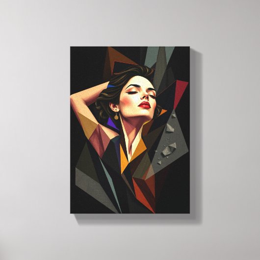 Tableau Déco ( Art Abstrait exprimant La Liberté ) キャンバスプリント (正面)