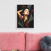 Tableau Déco ( Art Abstrait exprimant La Liberté ) キャンバスプリント (インサイチュ (リビング))