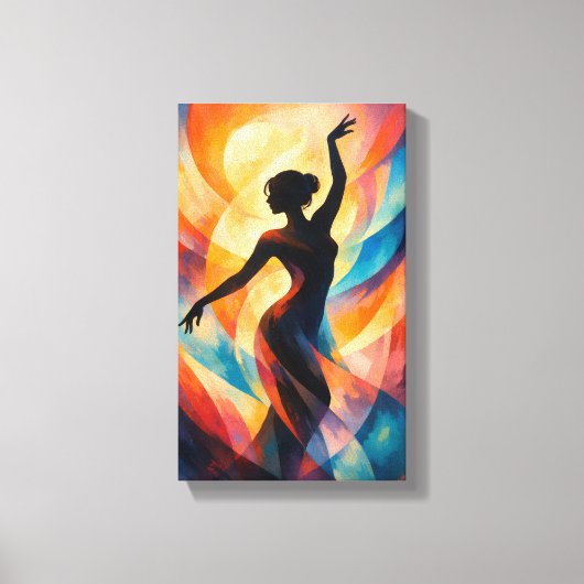 Tableau Déco (Dame Gracieuse Abstrait ) キャンバスプリント (正面)