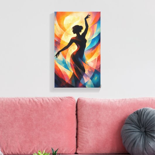 Tableau Déco (Dame Gracieuse Abstrait )  キャンバスプリント (インサイチュ (リビング))