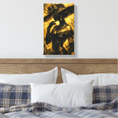 Tableau Déco (Elégance Or Noir )  キャンバスプリント (インサイチュ (寝室))