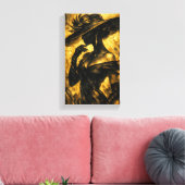 Tableau Déco (Elégance Or Noir )  キャンバスプリント (インサイチュ (リビング))