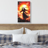 Tableau Déco (Guerrière Flamboyante )  キャンバスプリント (インサイチュ (寝室))