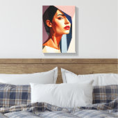Tableau Déco (Mistrust) Portrait Beauté キャンバスプリント (インサイチュ (寝室))