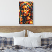 Tableau Déco ( Piercing Gaze ) Art Abstraite キャンバスプリント (インサイチュ (寝室))